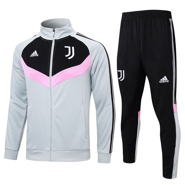 Trainingsanzug Juventus 2024-2025 Grau Schwarz 2